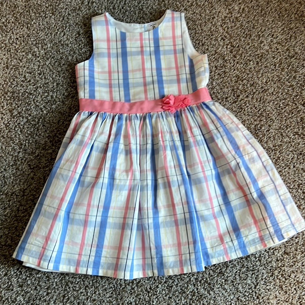 EUC Carter’s 5t Pastel Plaid Dress